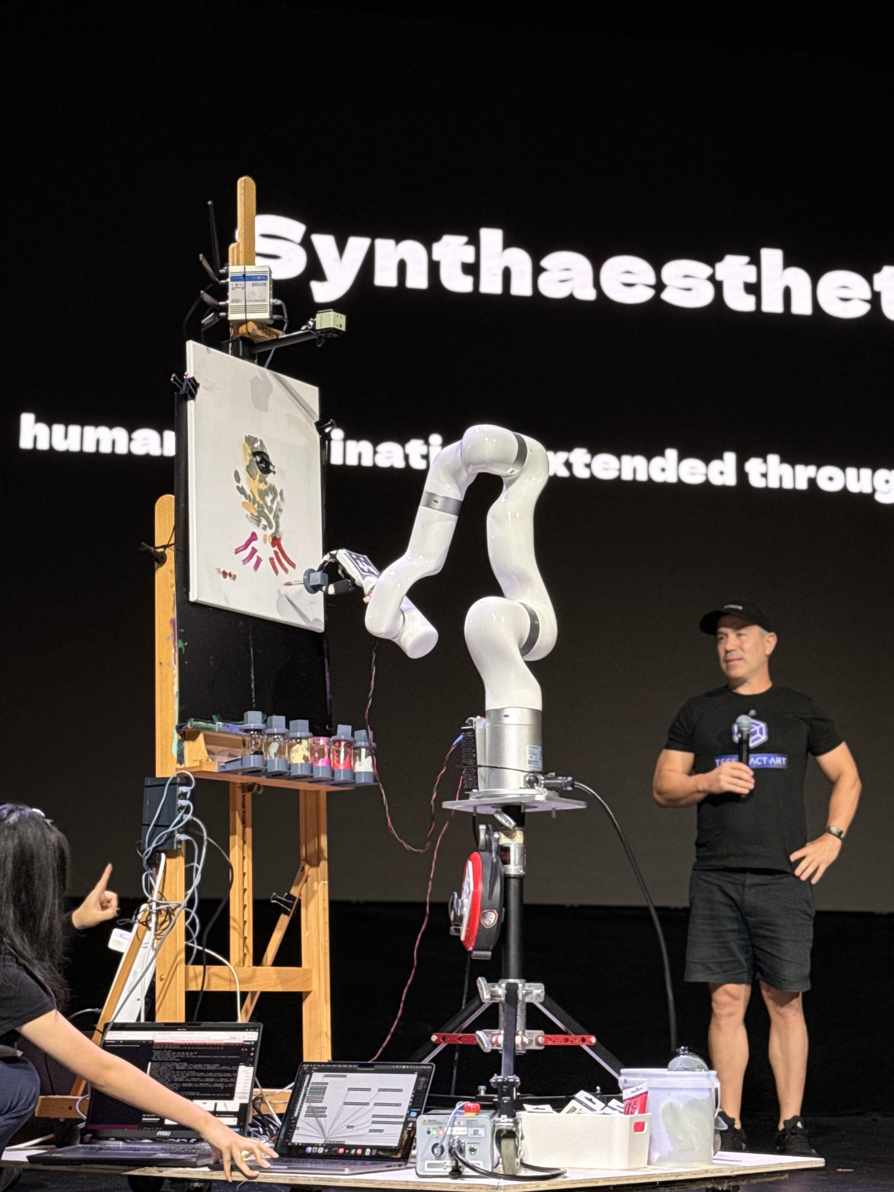 The painting created during the demo